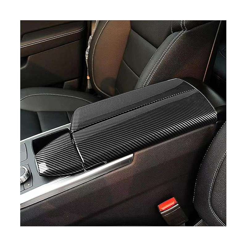 Car Center Armrest Box Panel Trim Protect Cover Sticker for Ml Abs Interior Accessories