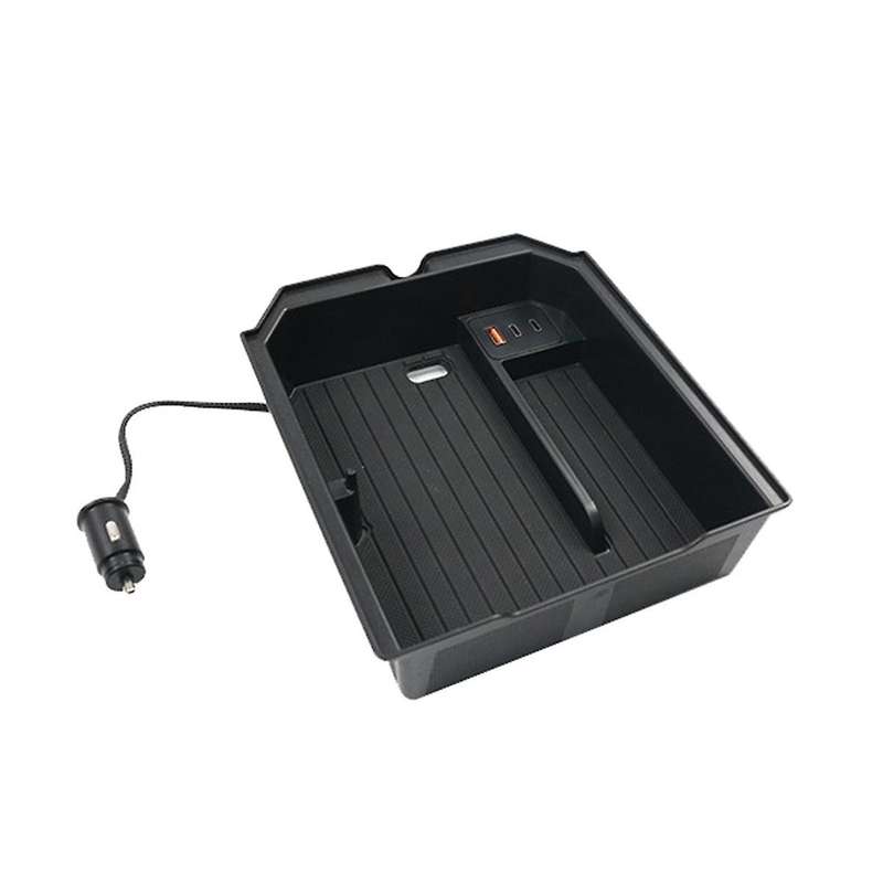 Car Center Armrest Storage Box with Docking Station for 2024 , Storage Box