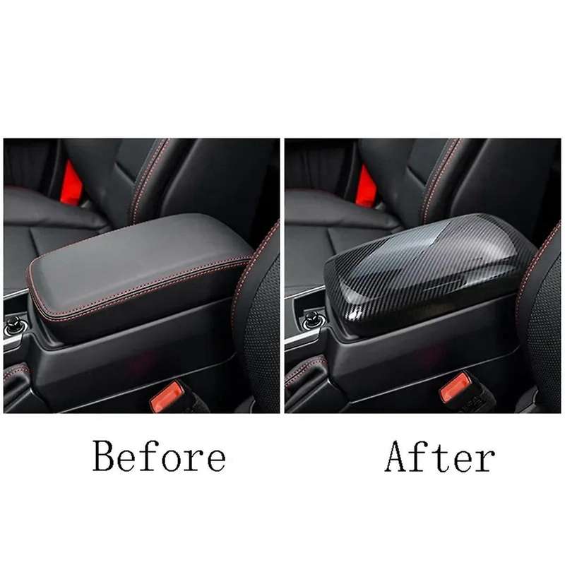Car Center Armrest Box Panel Trim for Cla C117 Gla X156 A Class W176 13-18 Protecting Covers Carbon