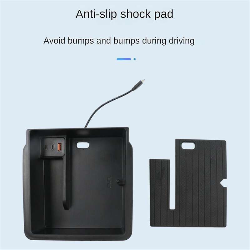 Car Center Armrest Storage Box with Docking Station for 2024 , Armrest Box