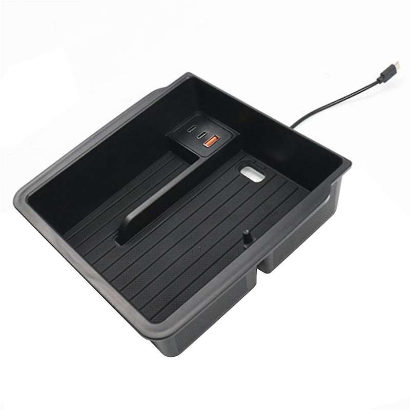 Car Center Armrest Storage Box with Docking Station for 2024 , Armrest Box