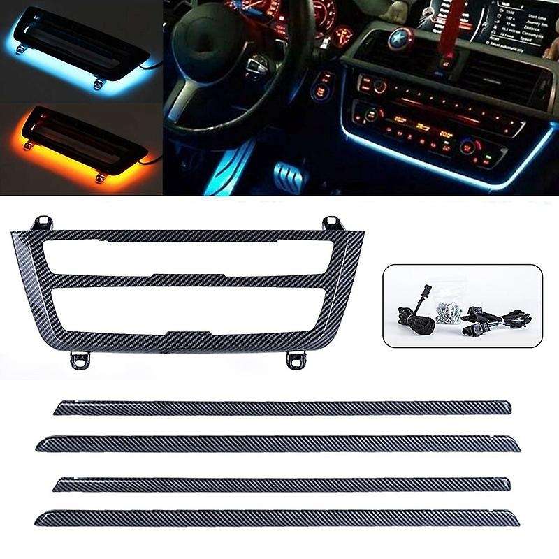 Car Center Console AC Panel LED Ambient Lighting Interior Door Ambient Strip for  3 4 Series F30 F31