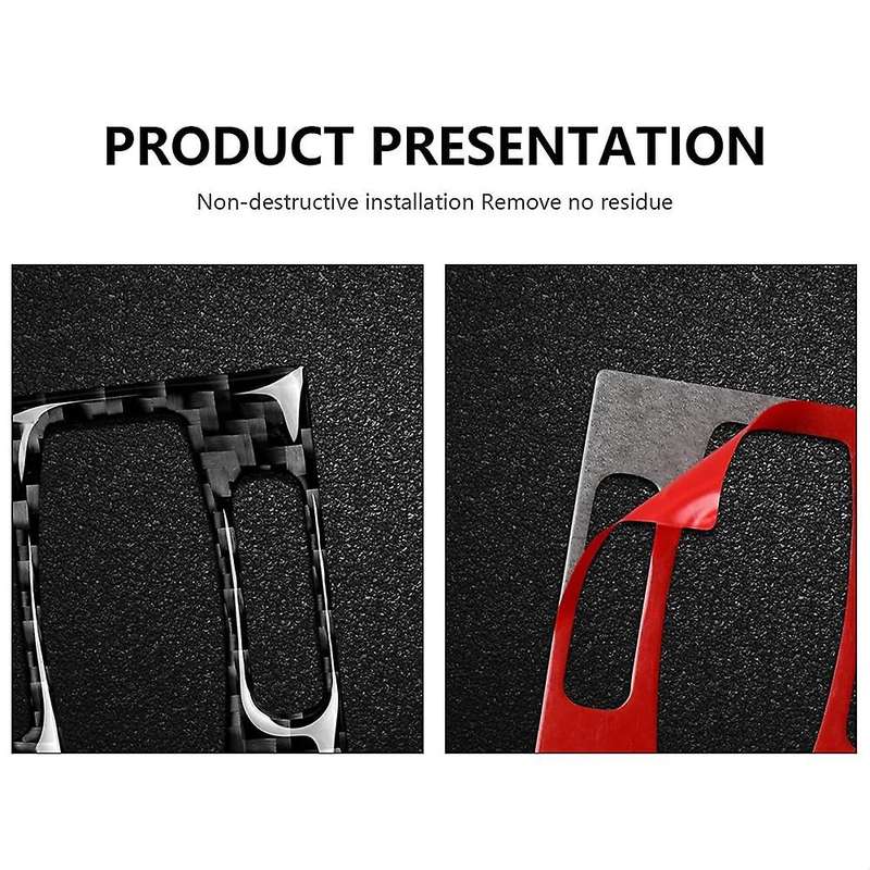 Car Center Console Air Conditioner AC Vent Cover Sticker Carbon Fiber Trim for - 5 Series E60 2004-