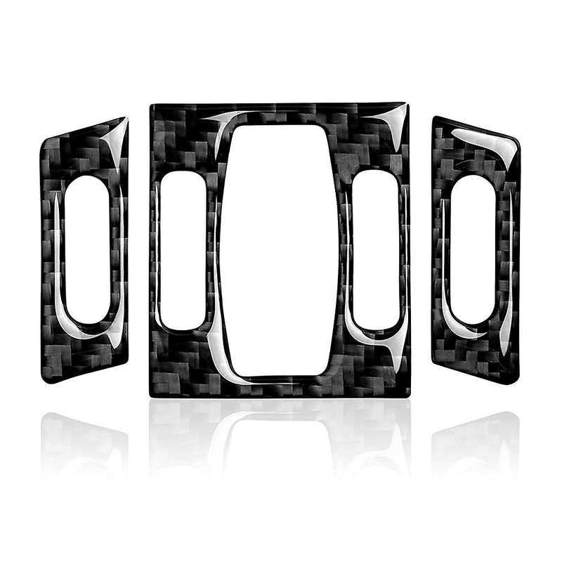 Car Center Console Air Conditioner AC Vent Cover Sticker Carbon Fiber Trim for - 5 Series E60 2004-