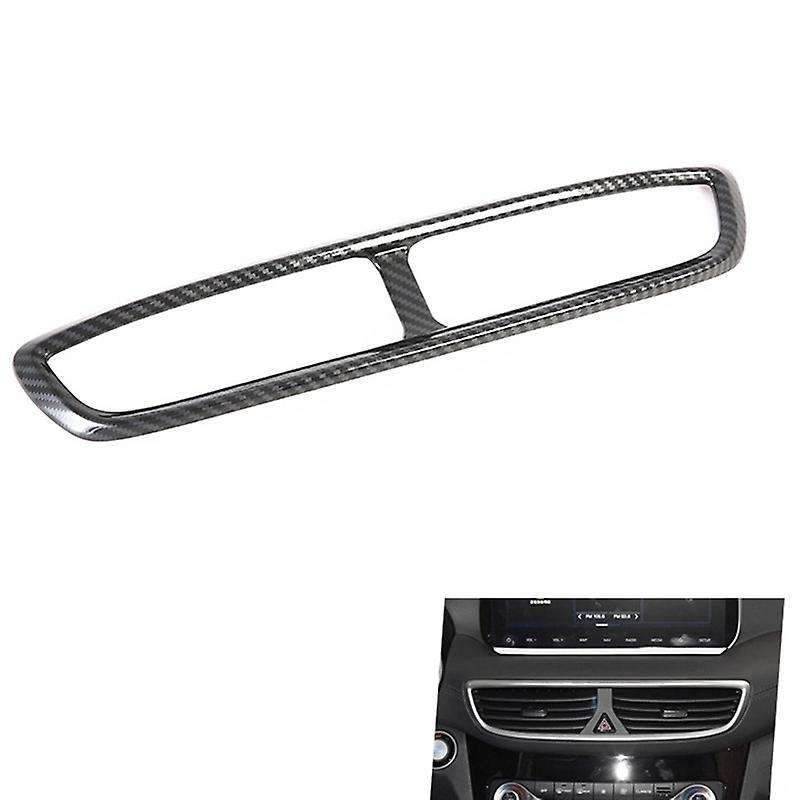 Car Center Console Air Conditioning Outlet Frame Cover Trim for 2015-2020 Carbon Fiber