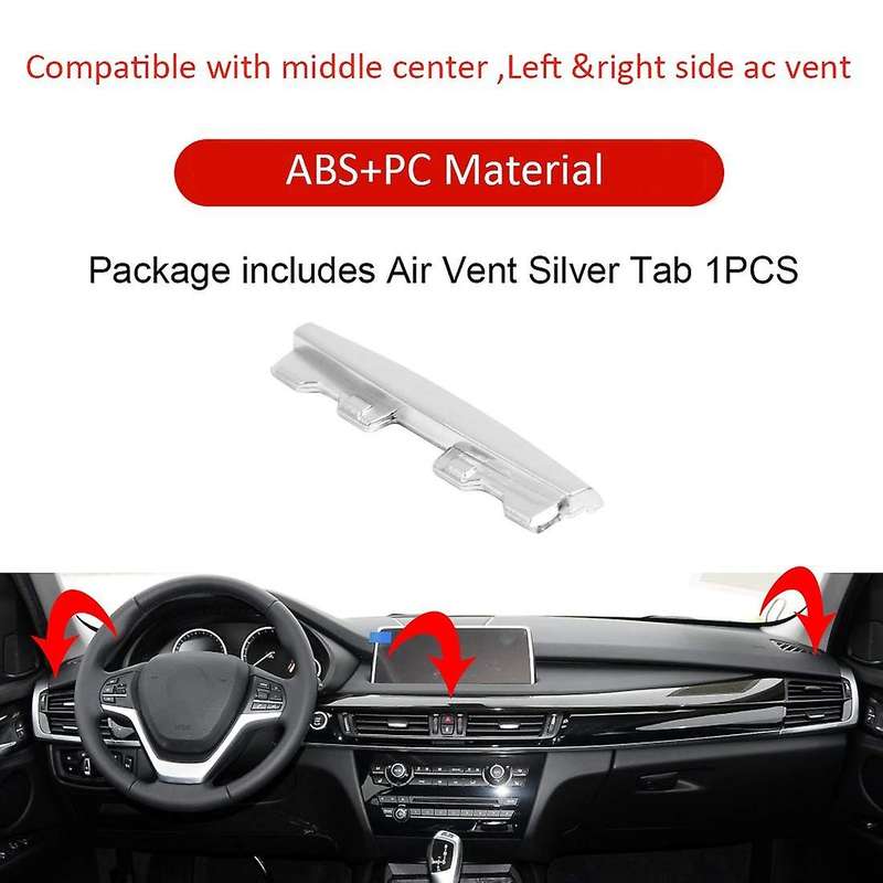 Car Center Console Air Conditioning Vent Outlet Clip Tab Trim Front Row AC Vent Clip for X5 X6 F15 F