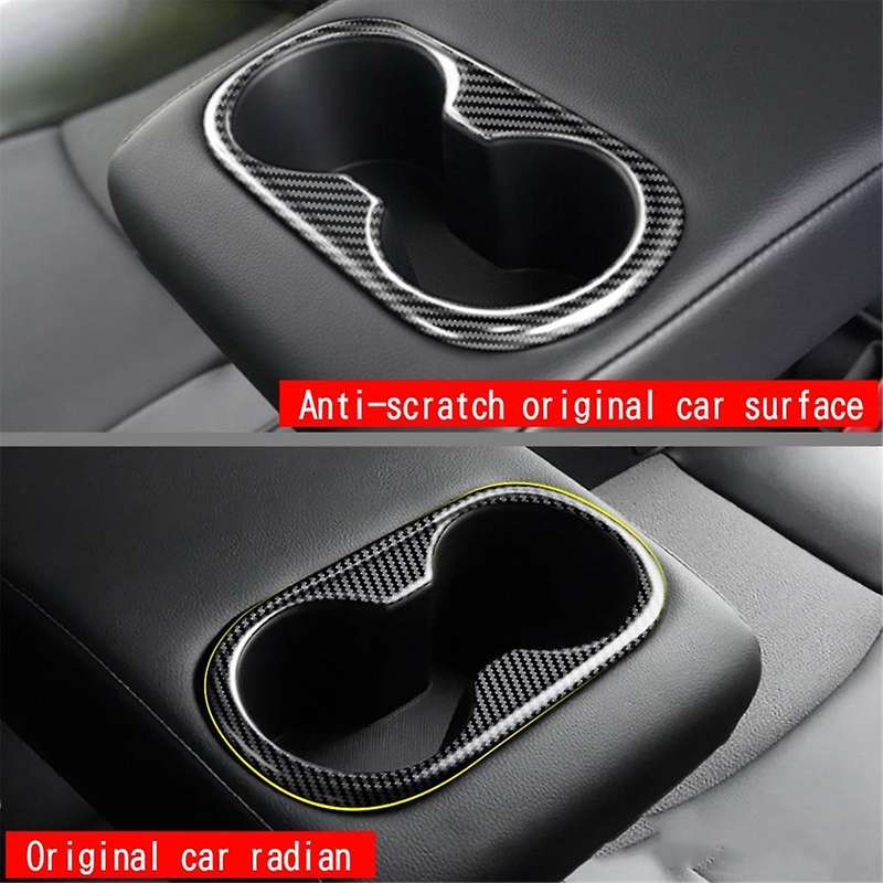 Car Center Console Armrest Box Cup Holder Panel Drink Cup Holder Trim for 2021 2022 RHD