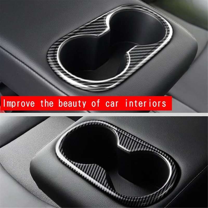 Car Center Console Armrest Box Cup Holder Panel Drink Cup Holder Trim for 2021 2022 RHD