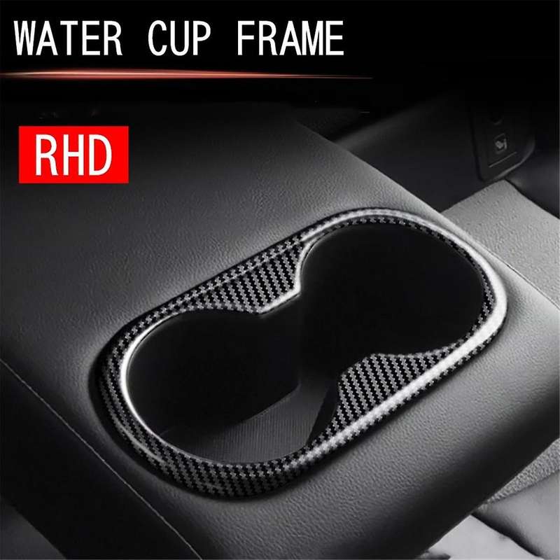 Car Center Console Armrest Box Cup Holder Panel Drink Cup Holder Trim for 2021 2022 RHD