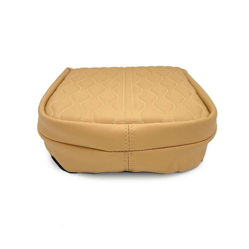 Car Center Console Armrest Box Pad Mat Cushion Cover Camel Fit for Carnival