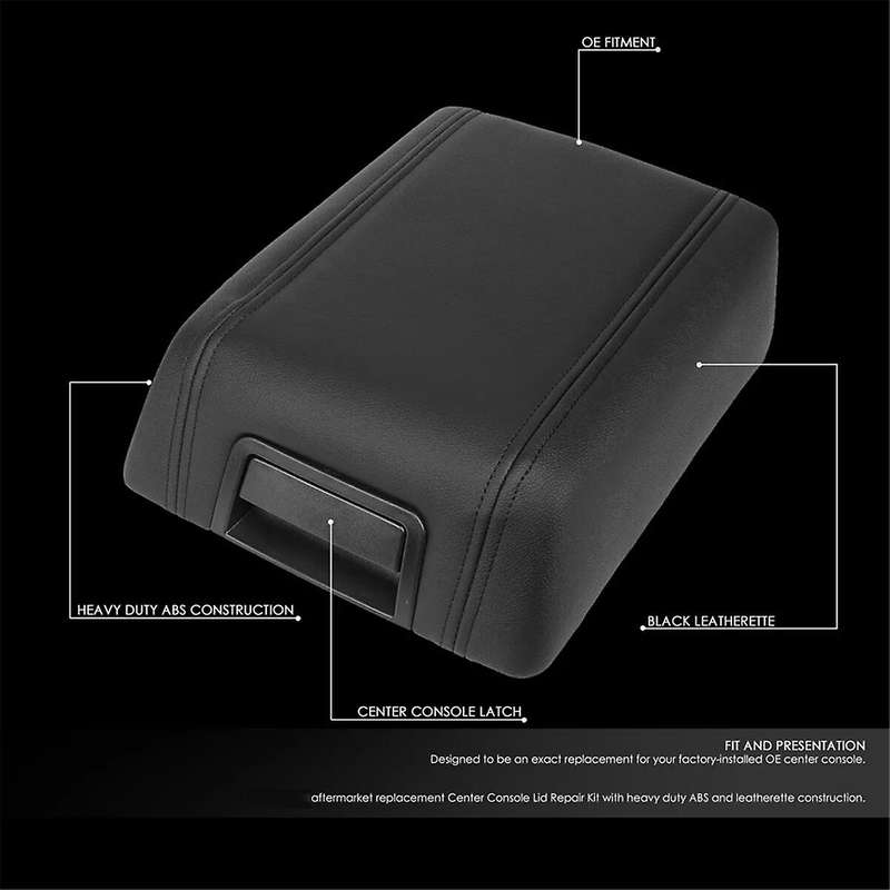 Car Center Console Armrest Lid Cover GECS-004- for Mark 2004-2008 Arm Rest Latch Box Pad B