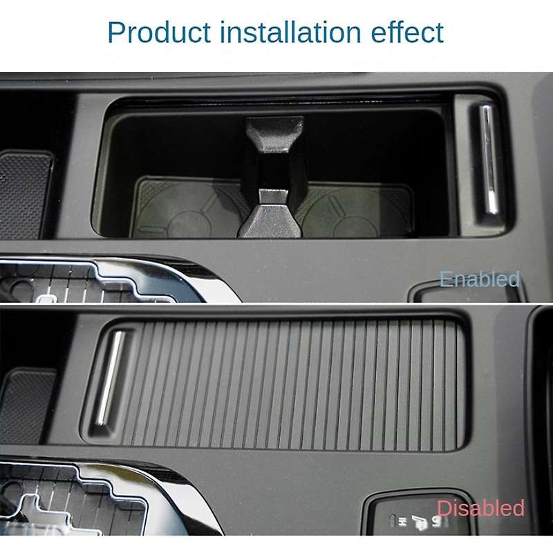 Car Center Console Armrest Storage Box Sliding Shutters Cup Holder Roller Blind Cover for 2011-2015