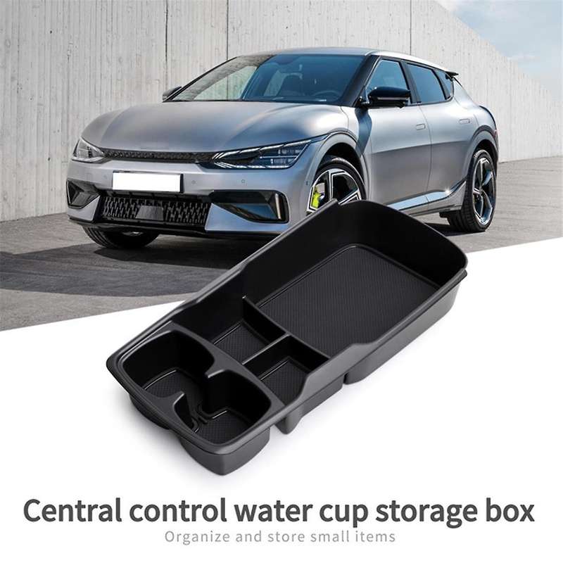 Car Center Console Armrest Storage Box Lower Layer Tray Tidying Under Interior Accessories for EV6 2