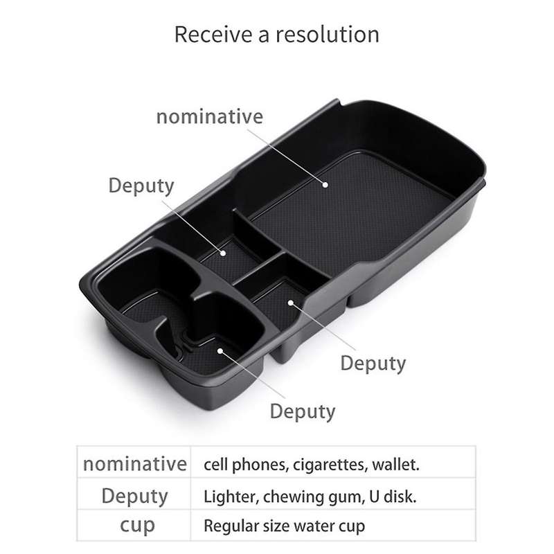 Car Center Console Armrest Storage Box Lower Layer Tray Tidying Under Interior Accessories for EV6 2