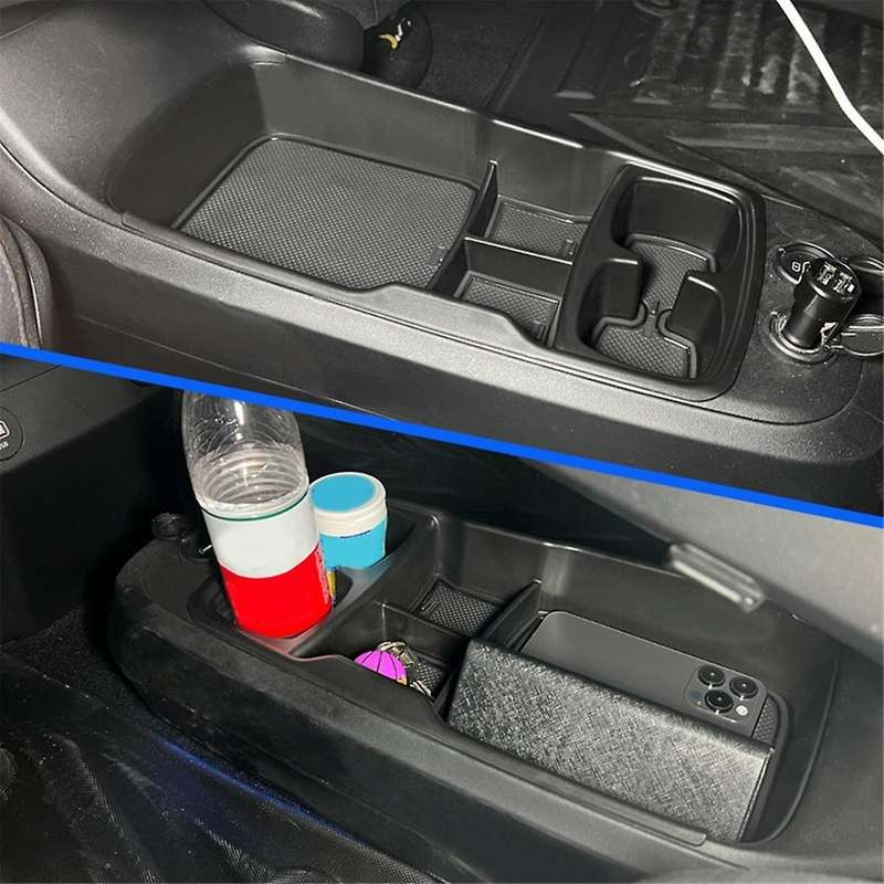 Car Center Console Armrest Storage Box Lower Layer Tray Tidying Under Interior Accessories for EV6 2