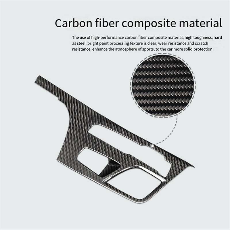 Car Center Console Carbon Fiber Gear Shift Panel Cover Trim for 5 Series G30 G31 6 Series G32 Decora