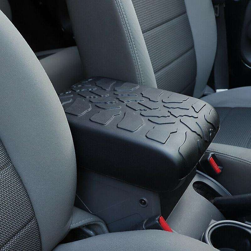 Car Center Console Cover Rubber Armrest Pad Cover for Wrangler JK 2007 2008 2009 2010 Interior Acce