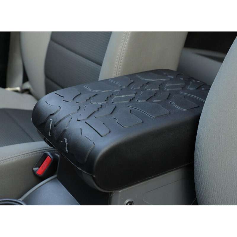 Car Center Console Cover Rubber Armrest Pad Cover for Wrangler JK 2007 2008 2009 2010 Interior Acce