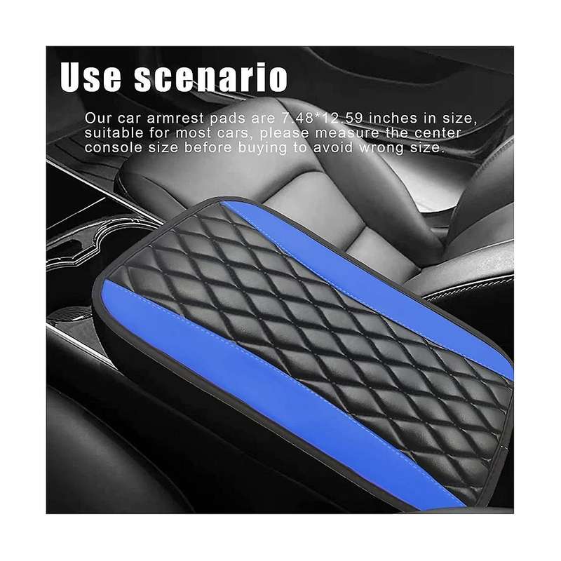 Car Center Console Cushion Pad, Universal Waterproof and Anti-Scratch Armrest Cushion Cover Protect