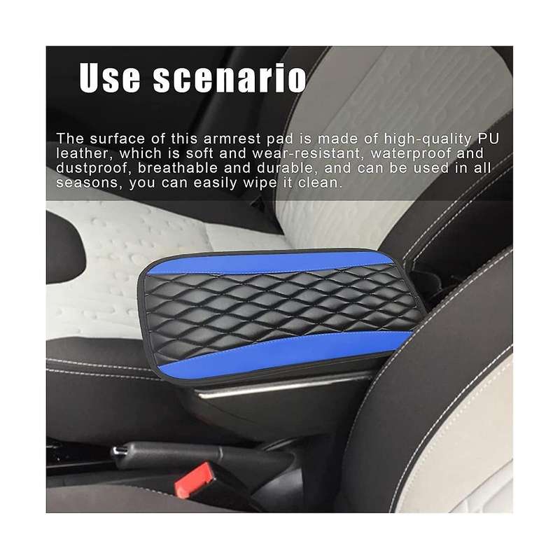 Car Center Console Cushion Pad, Universal Waterproof and Anti-Scratch Armrest Cushion Cover Protect