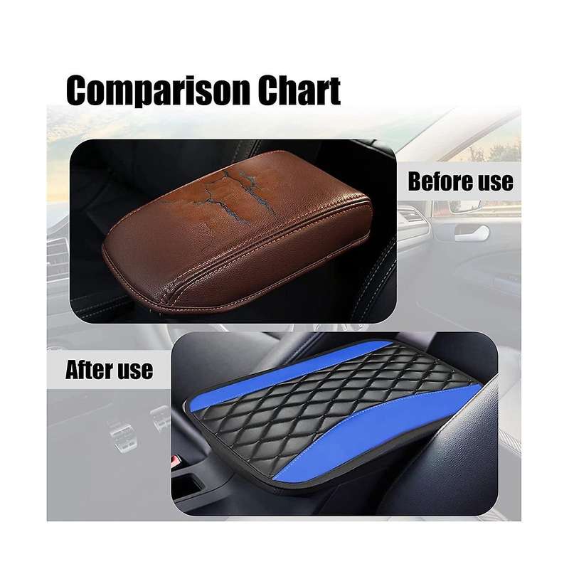 Car Center Console Cushion Pad, Universal Waterproof and Anti-Scratch Armrest Cushion Cover Protect