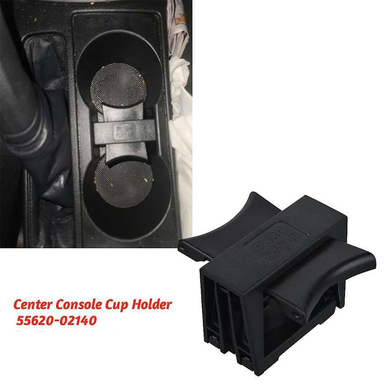 Car Center Console Cup Holder Partition 55620-02140 for 2009-2013 Folding Removable Cup Holder Black