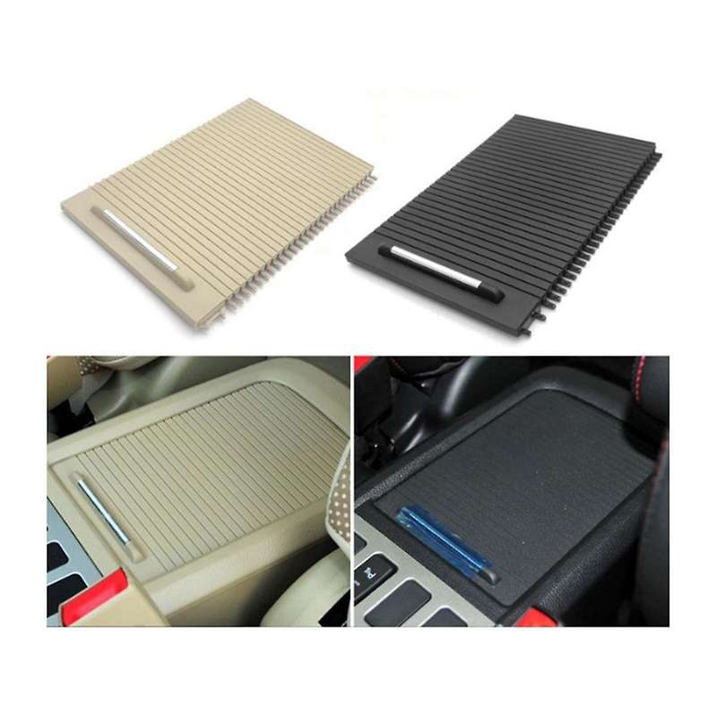 Car Center Console Drink Cover Slide Roller Blind for H6 2010-2016 Water Cup Holder Curtain Black