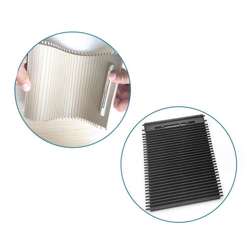 Car Center Console Drink Cover Slide Roller Blind for H6 2010-2016 Water Cup Holder Curtain Black