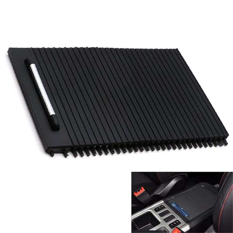 Car Center Console Drink Cover Slide Roller Blind for H6 2010-2016 Water Cup Holder Curtain Black