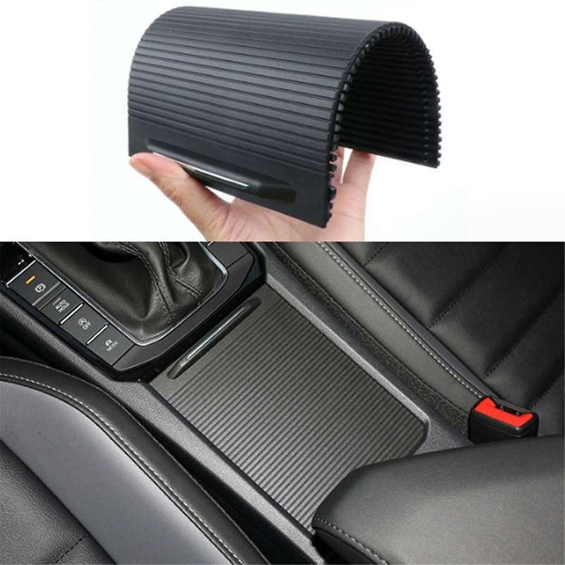 Car Center Console Drink Cover Slide Roller Blind 2019-2023 Storage Box Cup Holder Curtain Roll Shut
