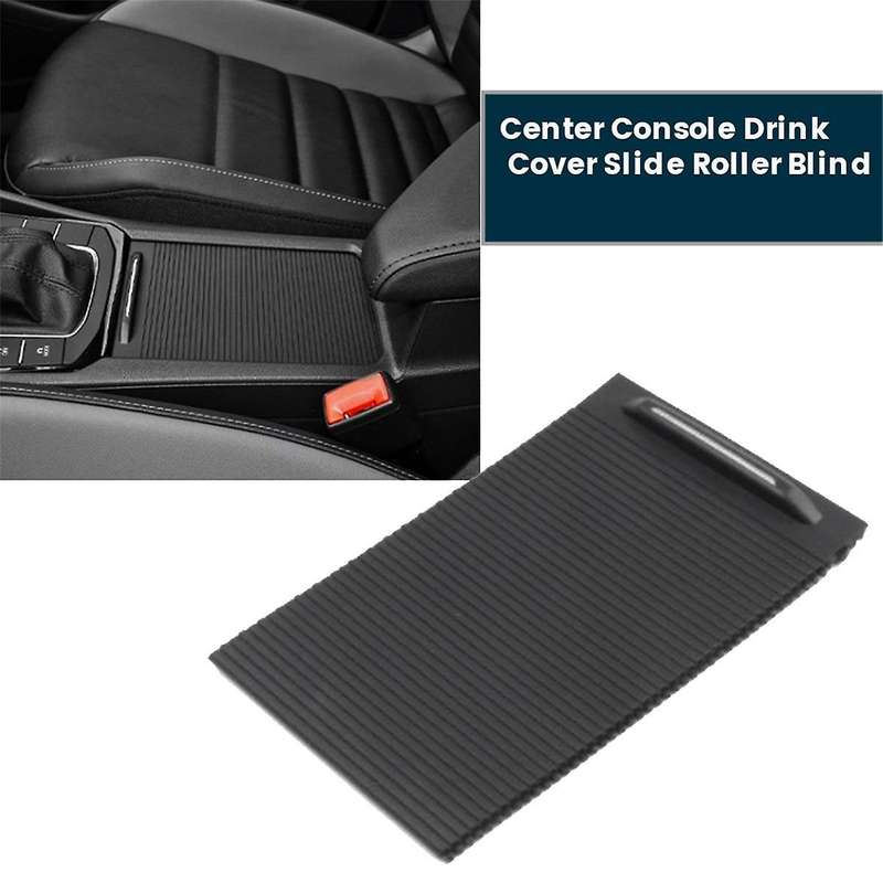 Car Center Console Drink Cover Slide Roller Blind 2019-2023 Storage Box Cup Holder Curtain Roll Shut