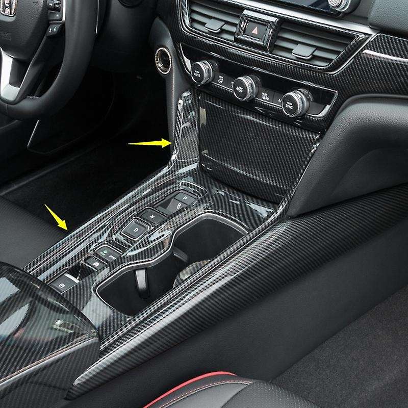 Car Center Console Decorative Frame Protective Gear Gear Shift Box Panel Cover for Accord 2018 2019