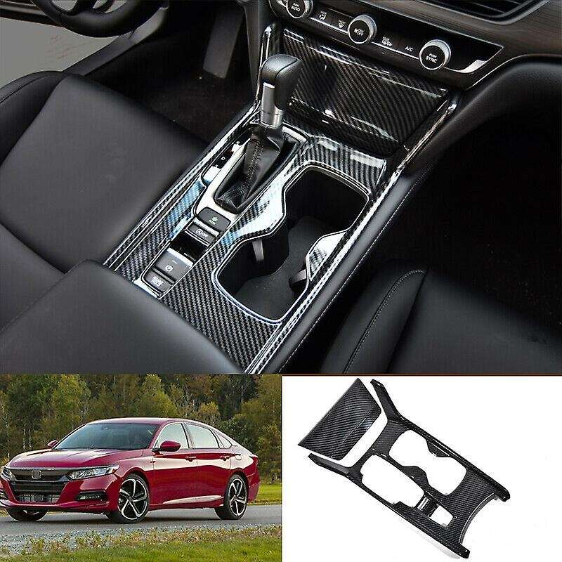 Car Center Console Decorative Frame Protective Gear Gear Shift Box Panel Cover for Accord 2018 2019
