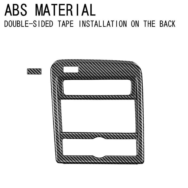 Car Center Console Gear Panel Cover Trim for 2024+ Car Interior Accessories Carbon Fiber Pattern