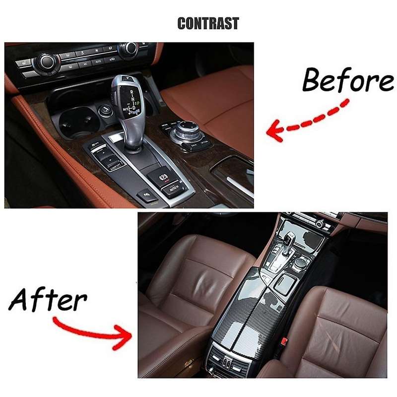 Car Center Console Gear Shift Panel Cover Trim Decor Frame Interior for - 5 Series F10 F18 2011-2017