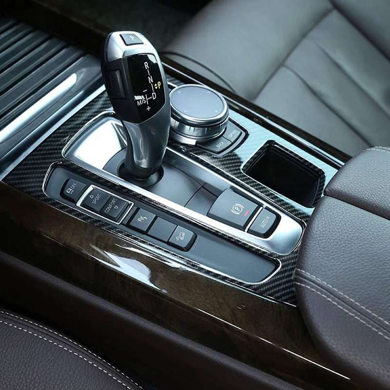 Car Center Console Gear Shift Panel Cover Decoration Frame Trim for X5 X6 F15 F16 2014 2015 2016 201