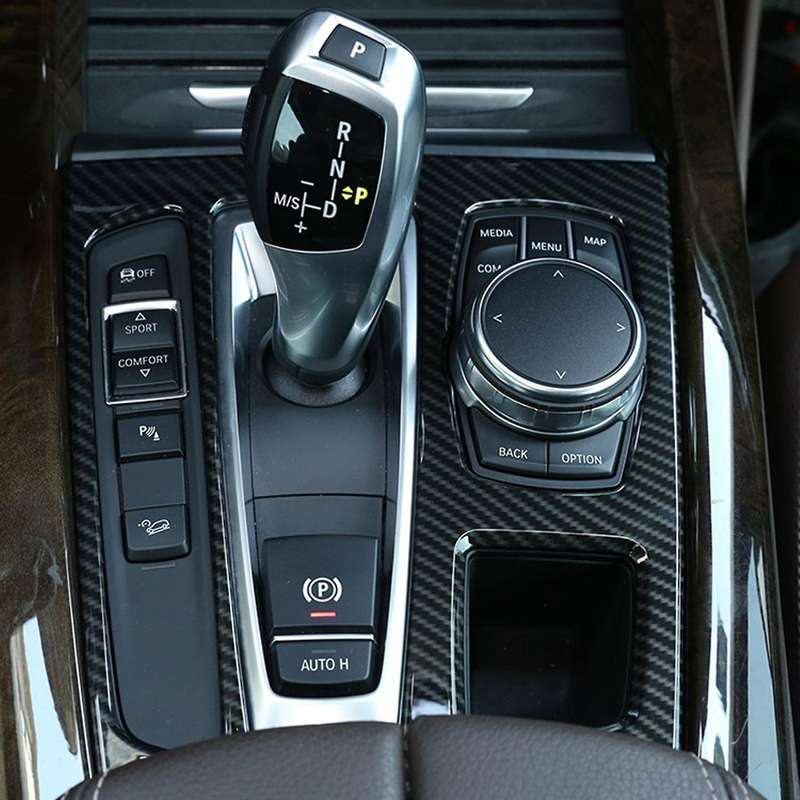 Car Center Console Gear Shift Panel Cover Decoration Frame Trim for X5 X6 F15 F16 2014 2015 2016 201