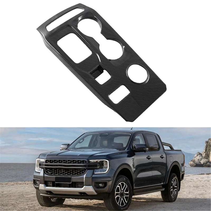 Car Center Console Gear Shift Panel Trim Cover Stickers for 2021-2024 Carbon Fiber LHD