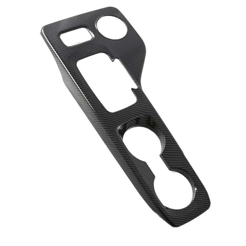 Car Center Console Gear Shift Panel Trim Cover Stickers for 2021-2024 Carbon Fiber Mechanicl Handbra