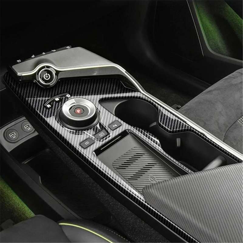 Car Center Console Gear Shift Water Cup Holder Decoration Cover Trim Stickers for Ev6 2021 2022 Lhd