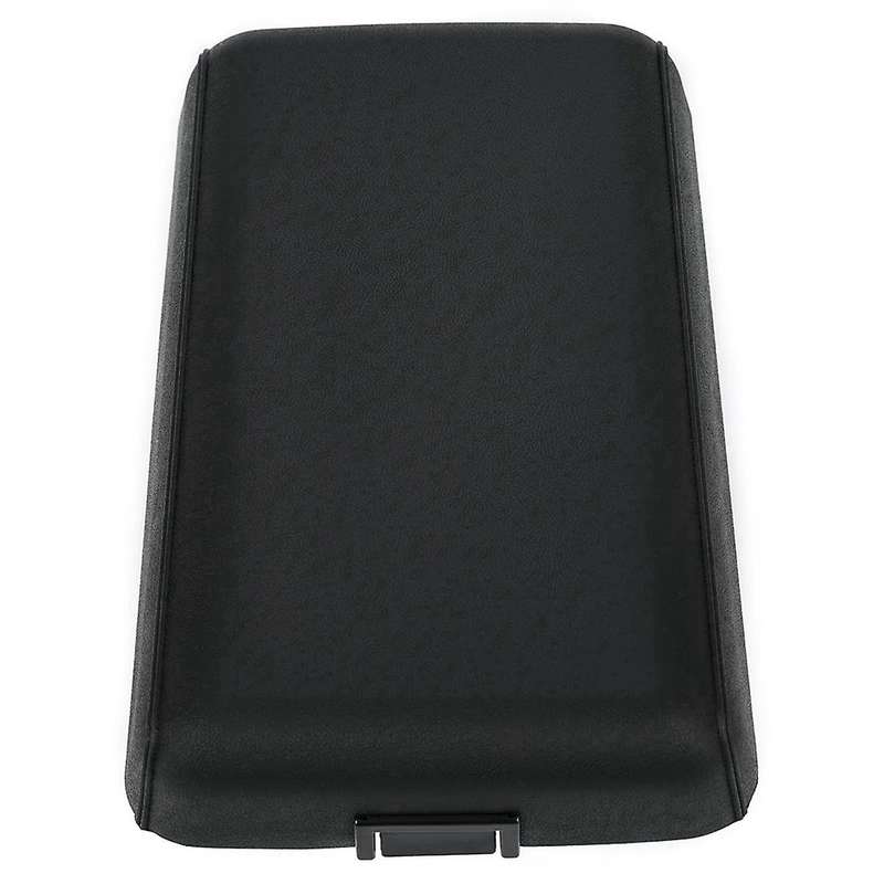 Car Center Console Lid Armrest Cover & Base Black for 1982-1992