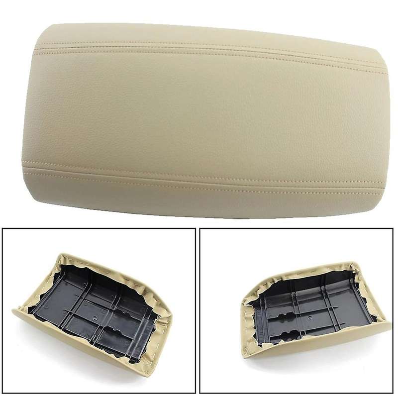 Car Center Console Leather Armrest Box Cover Storage Cover for S80 1999-2006