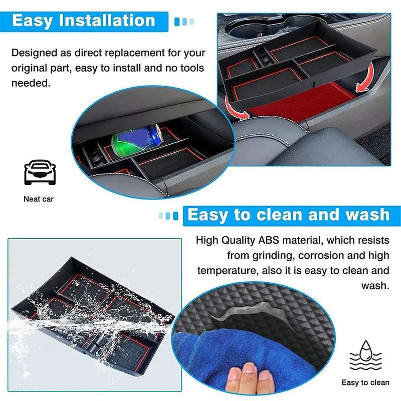 Car Center Console Organizer for Rogue 2021 2022 2023 T33 Interior Accessories Storage Insert Tray