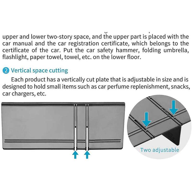 Car Center Console Organizer Insert Dividers for JL 2018 2019 2020 Sport Storage Console Tidying Box