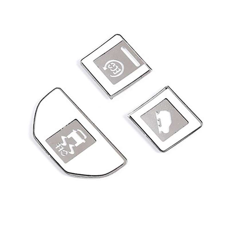 Car Center Console Mode Adjustment Button Sequins Stickers for Evoque 2 2014 2015