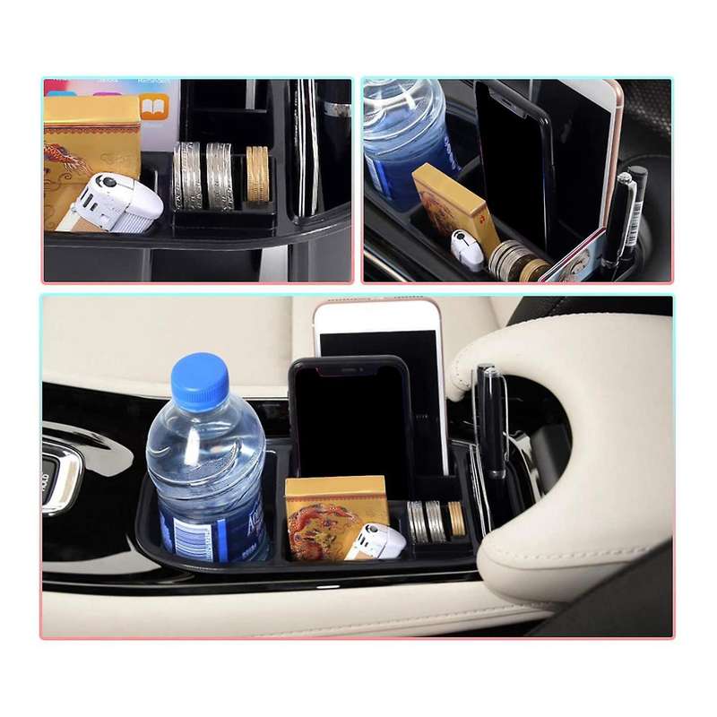 Car Center Console Organizer Tray, Change Holder, Coins Organizer Case for 2016-2019