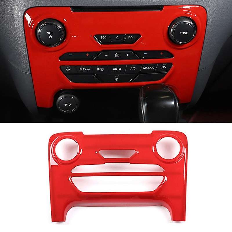 Car Center Console Panel Button Frame Cover Trim for Everest 2015-2021 Accessories(Carbon Fiber)