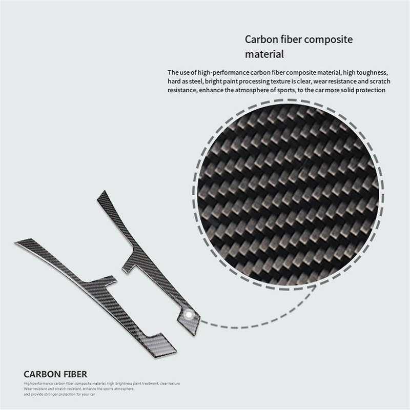 Car Center Console Panel Both Side Frame Trim Cover Sticker F Style Bezel Strip for Q50 Q60 2014-201