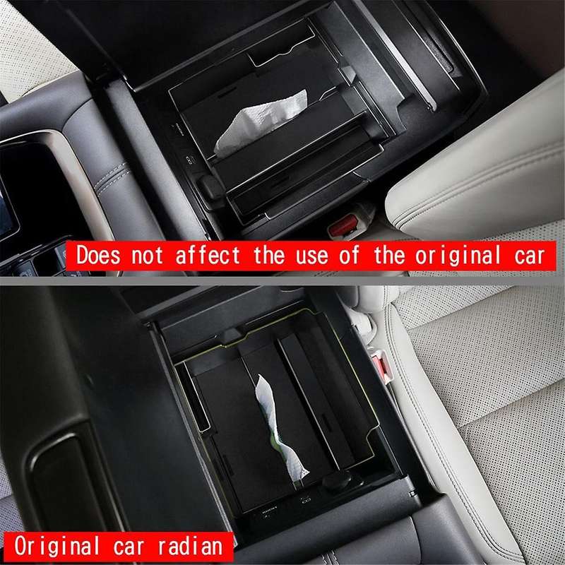 Car Center Console Organizer Storage Box Interior Accessories Armrest Storage Box for Alphard 40 Ser