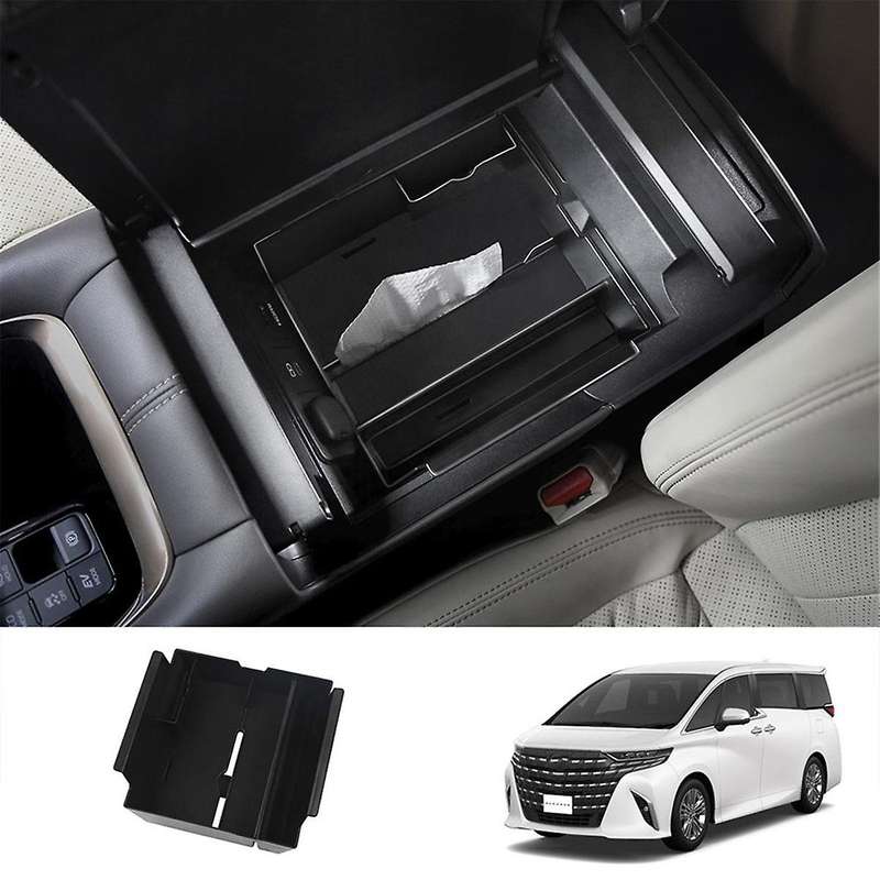 Car Center Console Organizer Storage Box Interior Accessories Armrest Storage Box for Alphard 40 Ser